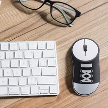 Портативная беспроводная мышь 2,4G Ультра-Бесшумная обувь в форме мыши для компьютера ноутбука NK-Shopping