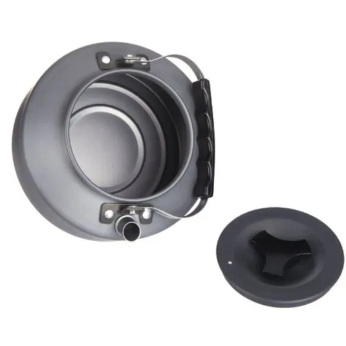 SZ-LGFM-1.1L portátil Ultra-luz acampar al aire libre senderismo Picnic hervidor de agua tetera café anodizado de aluminio