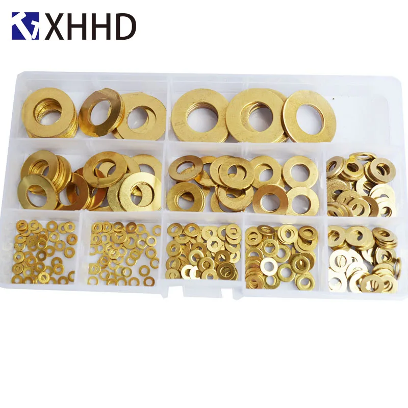 

Flat Sheet Metal Plain Washers Brass Copper Bronze Round Seal Washer Brass Gasket M2 M2.5 M3 M4 M5 M6 M8 M10 M12 M14