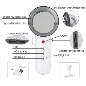 

Ultrasonic Cavitation EMS Body Slimming Massager Weight Loss Device White Infrared Anti Cellulite Fat Burner Therapy Kit