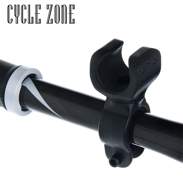 Sale Cycle Zone 2017 360 Torch Clip Mount Bicycle Front Light Bracket Flashlight Holder 360 Rotation With antiskid rubber gaskets 2