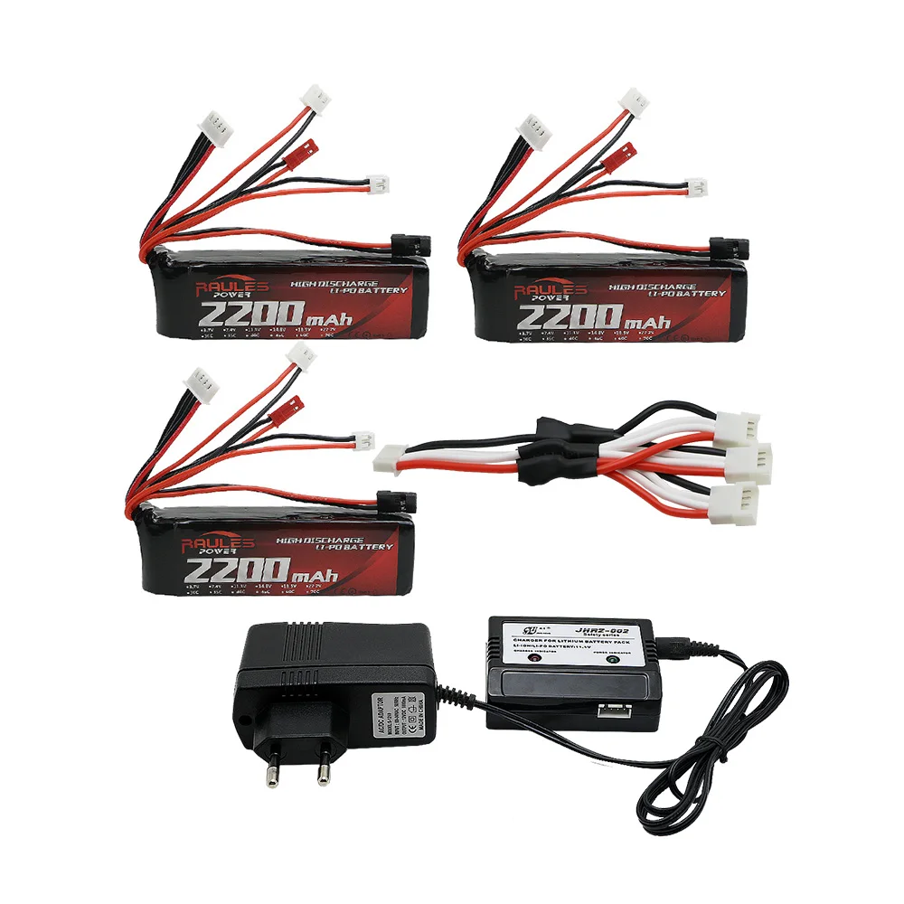3 s 11.1 В 2200 мАч 8C 6 channel шт. lipo Батарея и зарядное устройство для Дево JR WFLY FS mc6