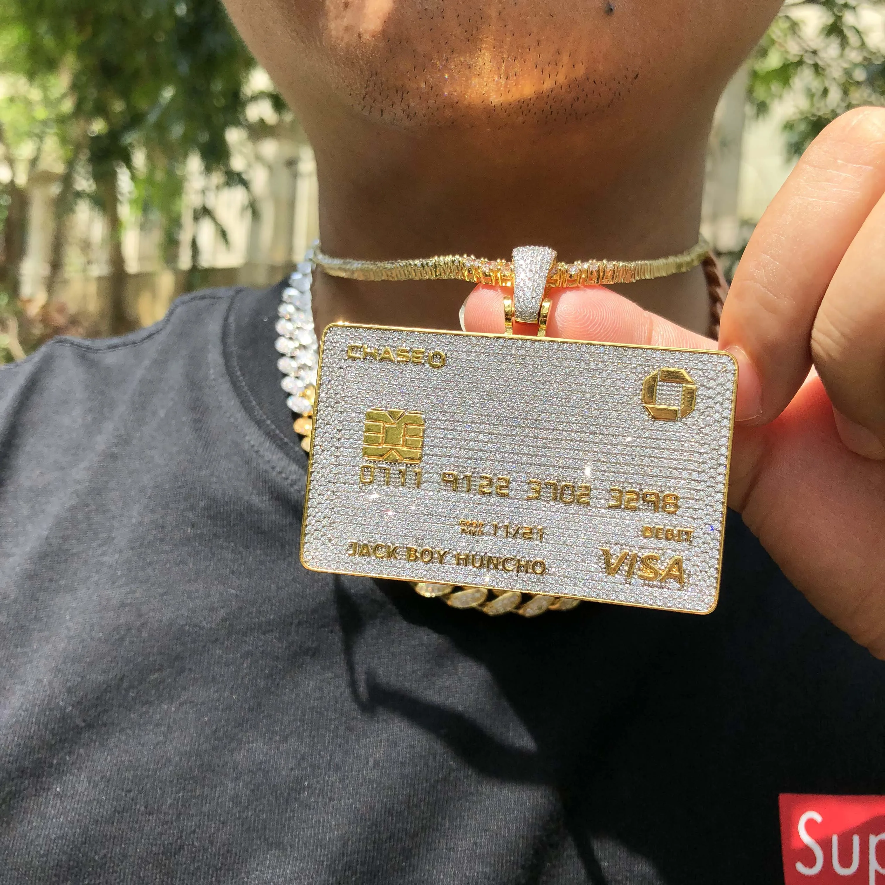 

High quality wholesale jewelry credit card pendant
