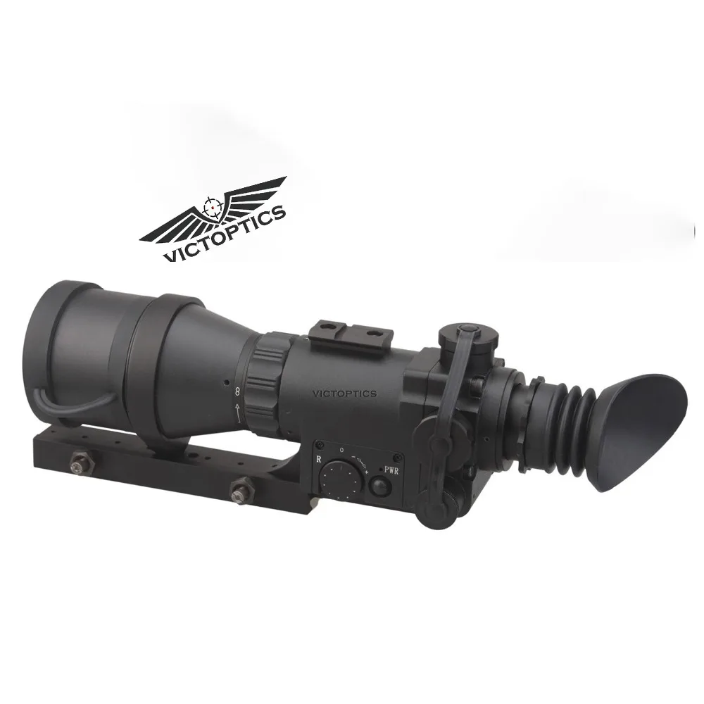 VictOptics 4x60 монокуляр ночного видения прицел для охоты ночной съемки с 9 уровнями