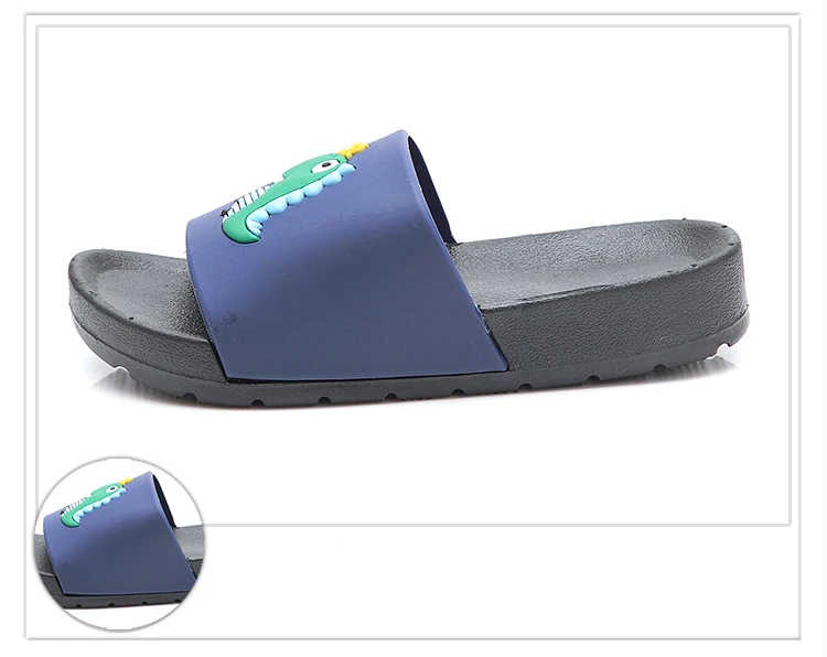 2019 новые летние детские повседневные слайды детские пляжные шлепанцы для мальчиков черная обувь детские модные туфли для девочек Малыш