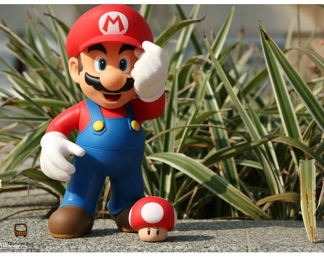 Super Mario Bros Mario Mushroom 12inch 30CM VINYL Figure Doll Toys Super Mario Bros Mario Mushroom 12inch 30CM VINYL Figure Doll Toys