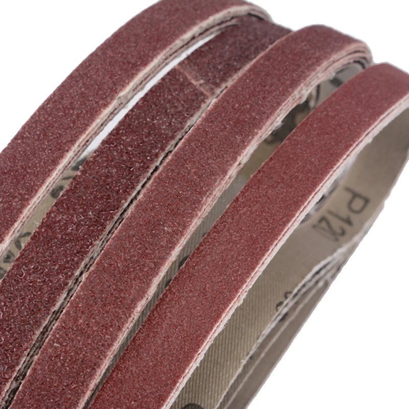 20pcs Sander Belts 13mm*457mm 40-120 Grit Mixed Sanding Belts Abrasive Polisher Paper Sander Power Tool