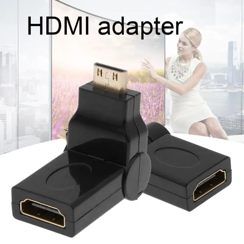

90 180 Degree Mini HDMI Male to HDMI Female Adapter Extension Cable Connector