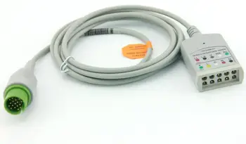 

17pin Spacelabs 5 lead ECG trunk cable 90496 90369 90367 Ultraview 700-0008-07 06 AHA or IEC