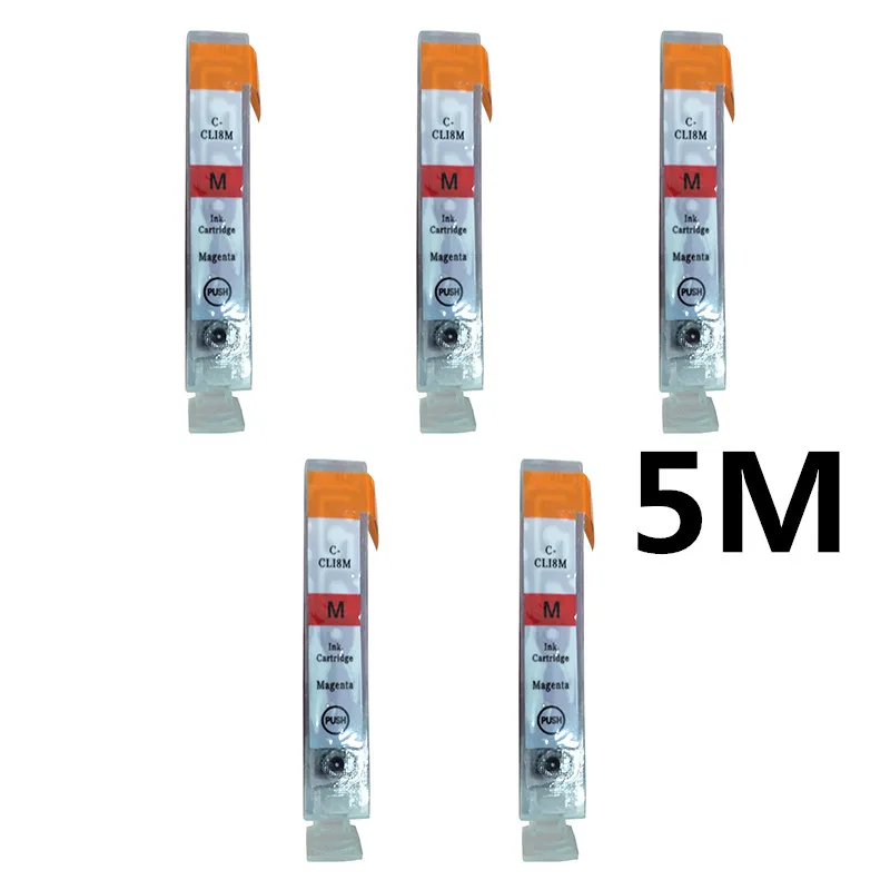 5M Полный картридж PGI-5 CLI-8 для Canon PIXMA iP4200 iP4300 iP4500 MP500 iP5200 MP530 MP600 MP610 MP800 MP810 MP830 принтер - Цвет: 5M