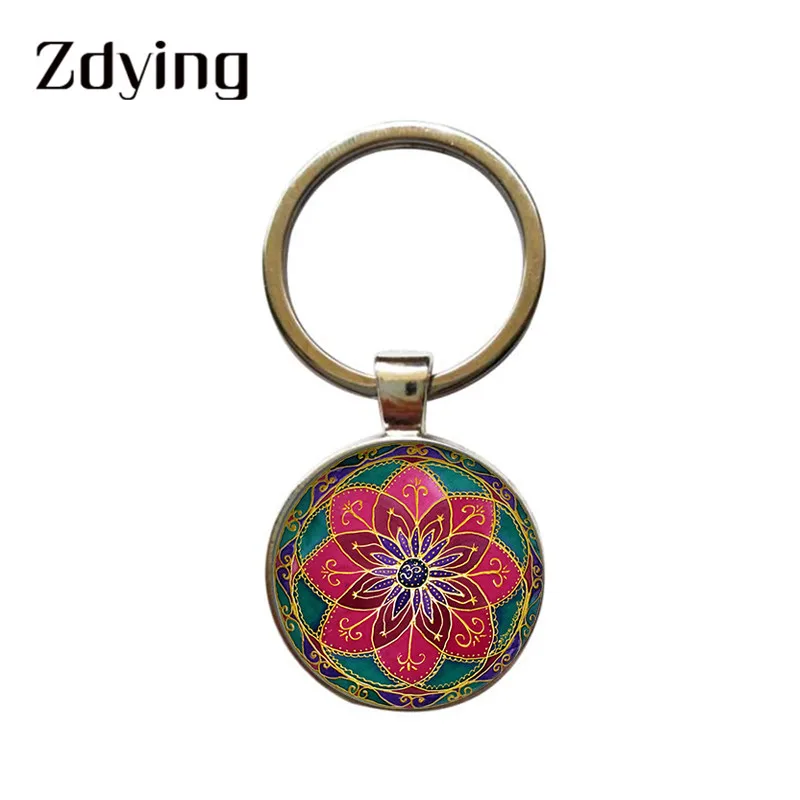 Blue French Horn Keychain