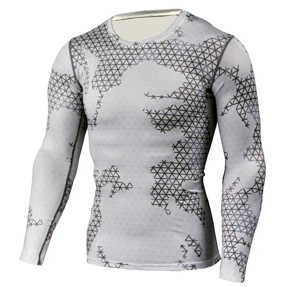 Мужские костюмы rashguard MMA компрессионная одежда Мужская s спортивный костюм набор фитнес Леггинсы мужские футболки Термобелье Базовый Слой