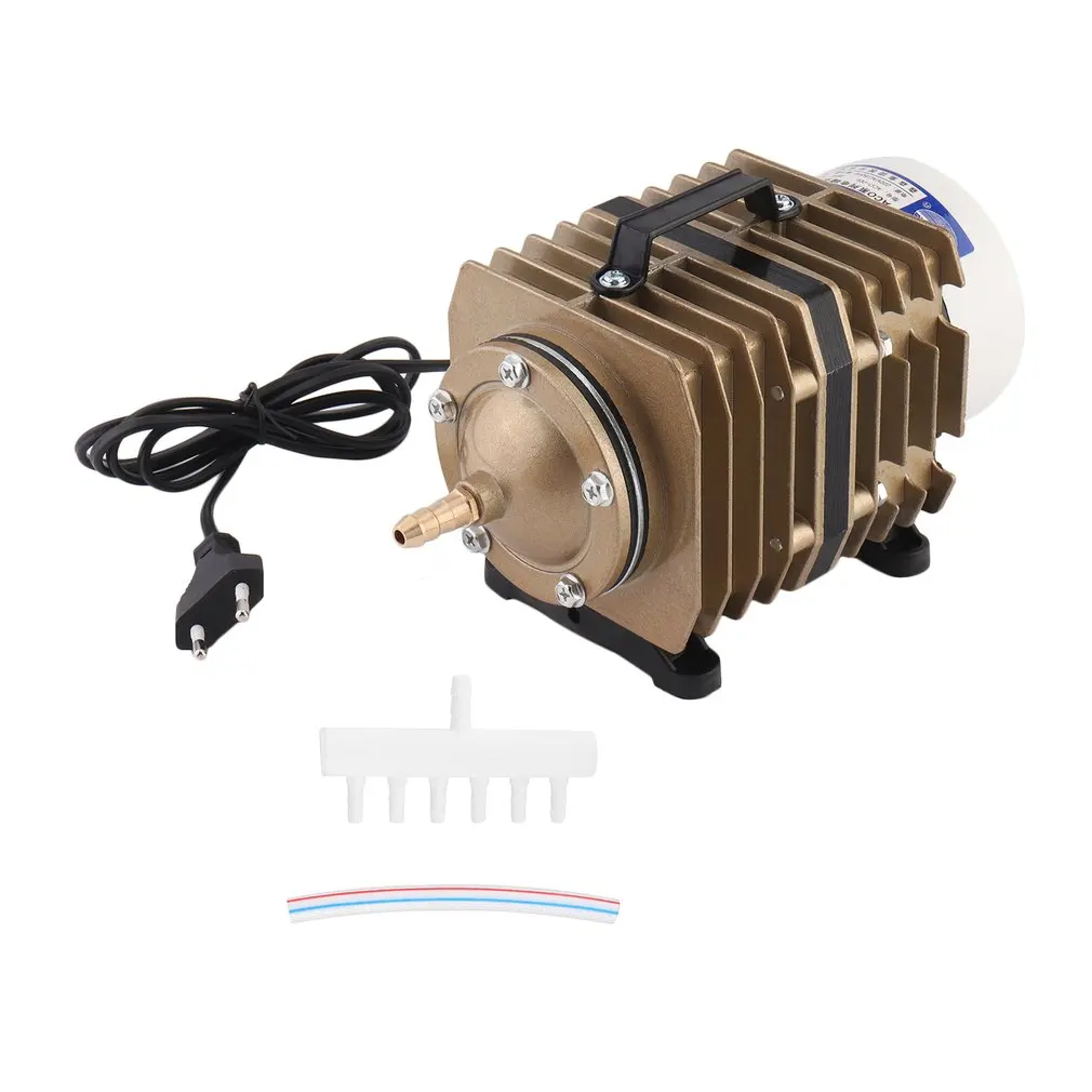 

High Efficient 70L/Min 80W Aluminum Alloy Shell Electromagnetic Air Pump Compressor Aquarium Oxygen Pump ACO-005 EU Plug