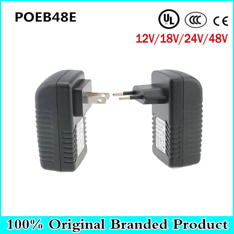 

Quality POE Injector for CCTV POE IP Camera USA or EU Power Over Ethernet Injector DC Output POE Ethernet Adapter POEB48E