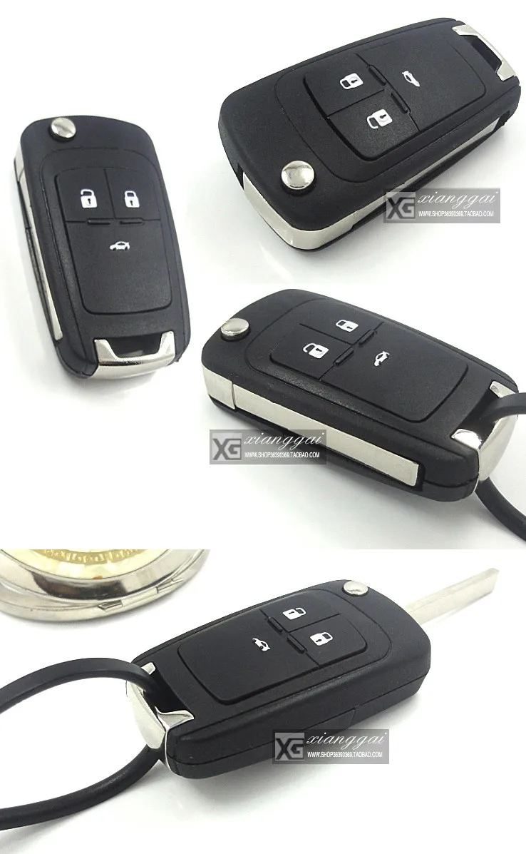 Автомобильный складной пульт дистанционного ключа замена ключа чехол Брелок для Chevrolet Cruze Camaro Impala Malibu Sonic Aveo Trax Epica