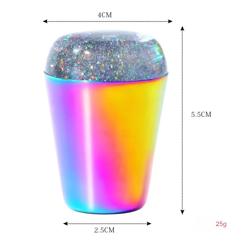 1 шт Радужная ручка для ногтей штамп блестящая прозрачная голографическая головка силиконовая штамп для пластина для стемпинга для нейл-арта шаблон для маникюра