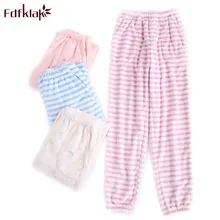 Fdfklak размера плюс зимние утепленные женские брюки фланелевые пижамные штаны для сна пижамные штаны женские велюровые штаны Q614