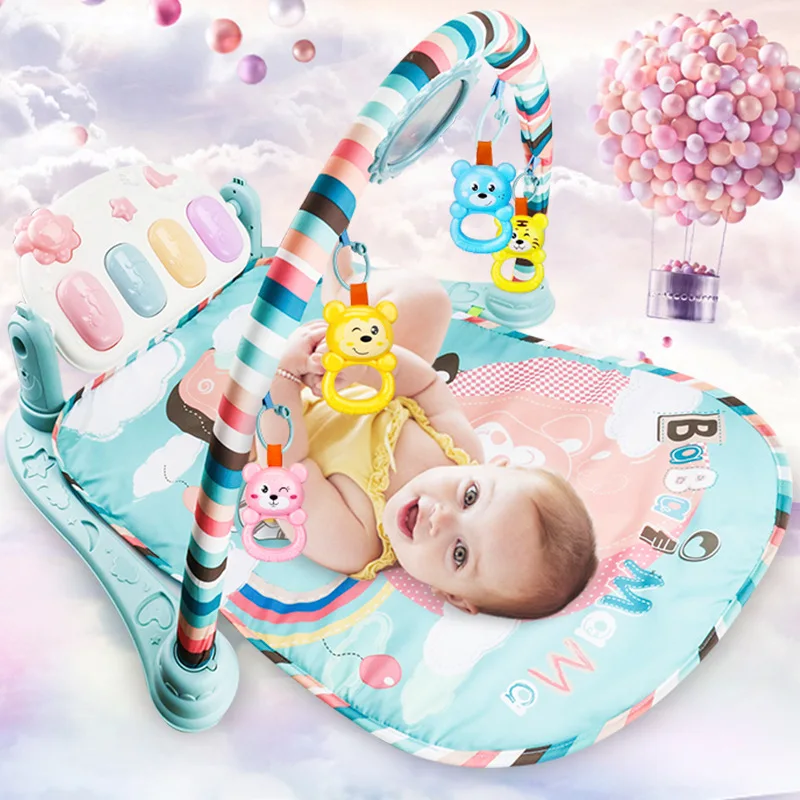 Baby Play Mat Baby GymToys 0 12 Months Soft Lighting Rattles Musical Toys For Babies Brinquedos