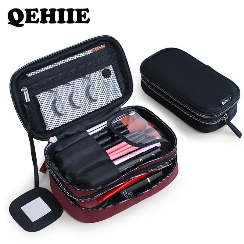 سيدة حقيبة مستحضرات تجميل الرجال حقيبة مستحضرات التجميل أنيق تجميل ضد الماء حالة السفر المنظم الجمال حالة طقم أدوات تجميل للرجال حقيبة مستح...