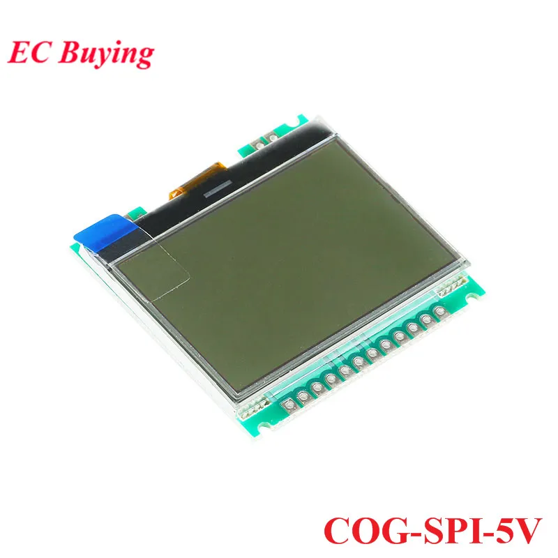 12864G-086-P 128X64 серийный SPI подсветка COG ЖК-дисплей модуль экран 12864 матричный модуль Встроенный LCM 128*64 3,3 V 5V - Цвет: COG-SPI-5V