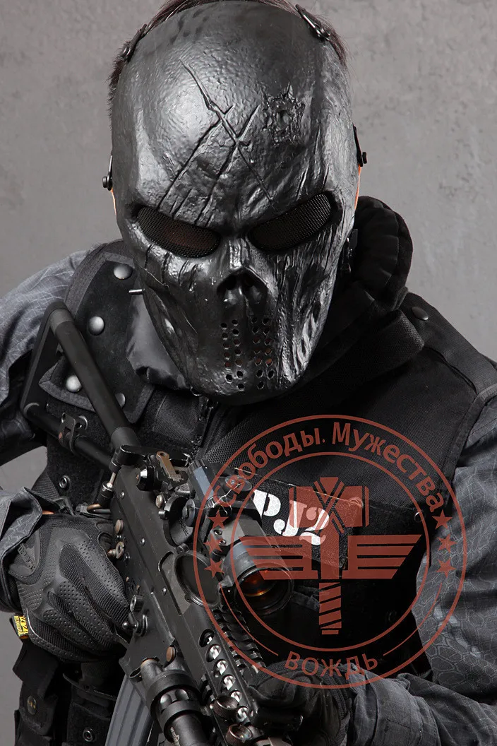 Горячая Череп маски Скелет страйкбол пейнтбол BB пистолет Wargame CS полная защитная маска для лица