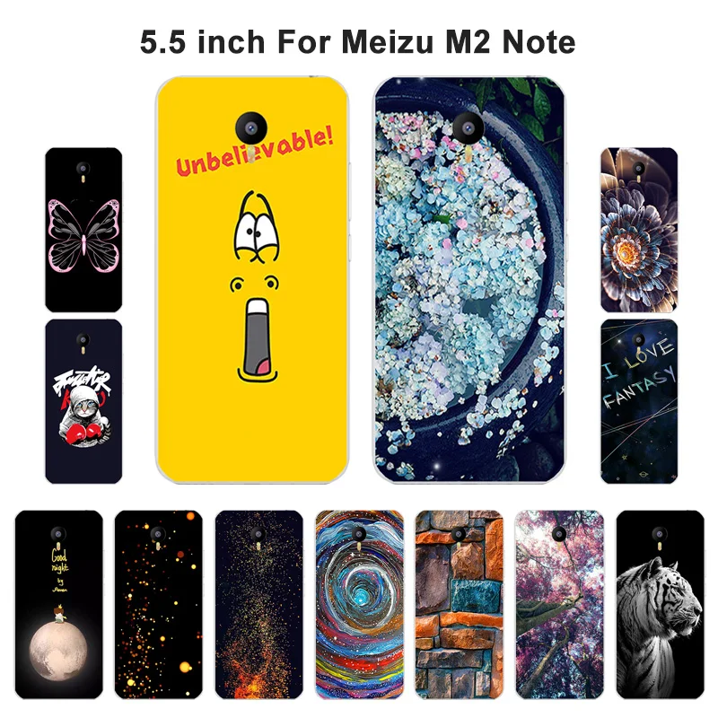 Чехол для телефона Meizu M2 Note Модный мягкий чехол из ТПУ с рисунком силиконовый |