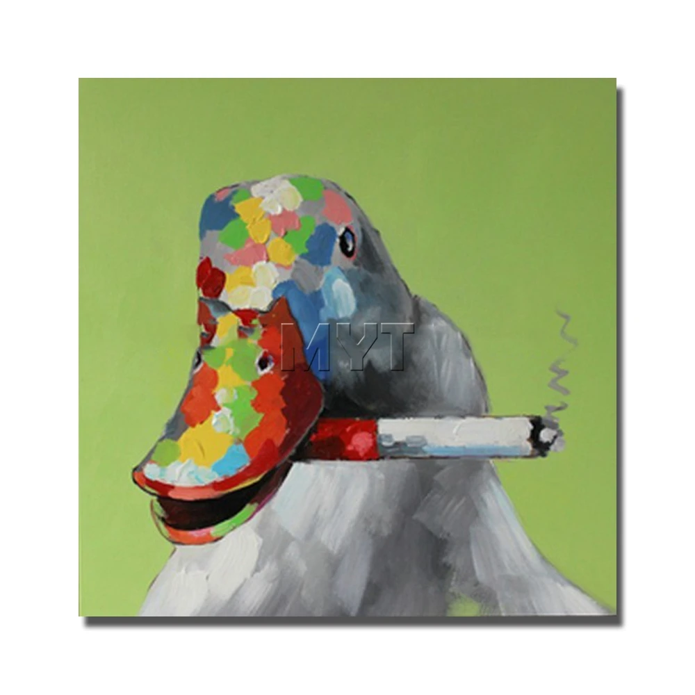 Funny Duck Paintings Canvas No framed or with framed Wall Painting for