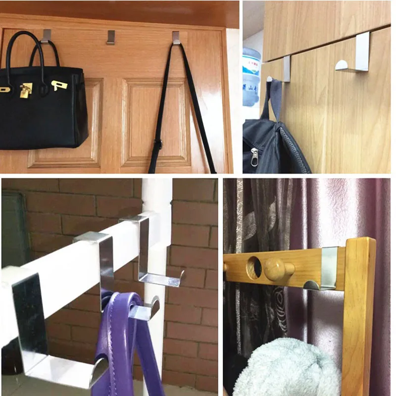 Wholesale 200pcs Back Door Hook Houseware Clothes Robe Hooks Stainless