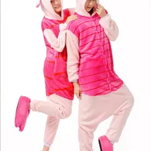 Мужские, женские, розовые, с рисунком кролика, для взрослых, животные, Onsie, пижамы, комбинезоны пижамы, C006 S/M/L/XL/X