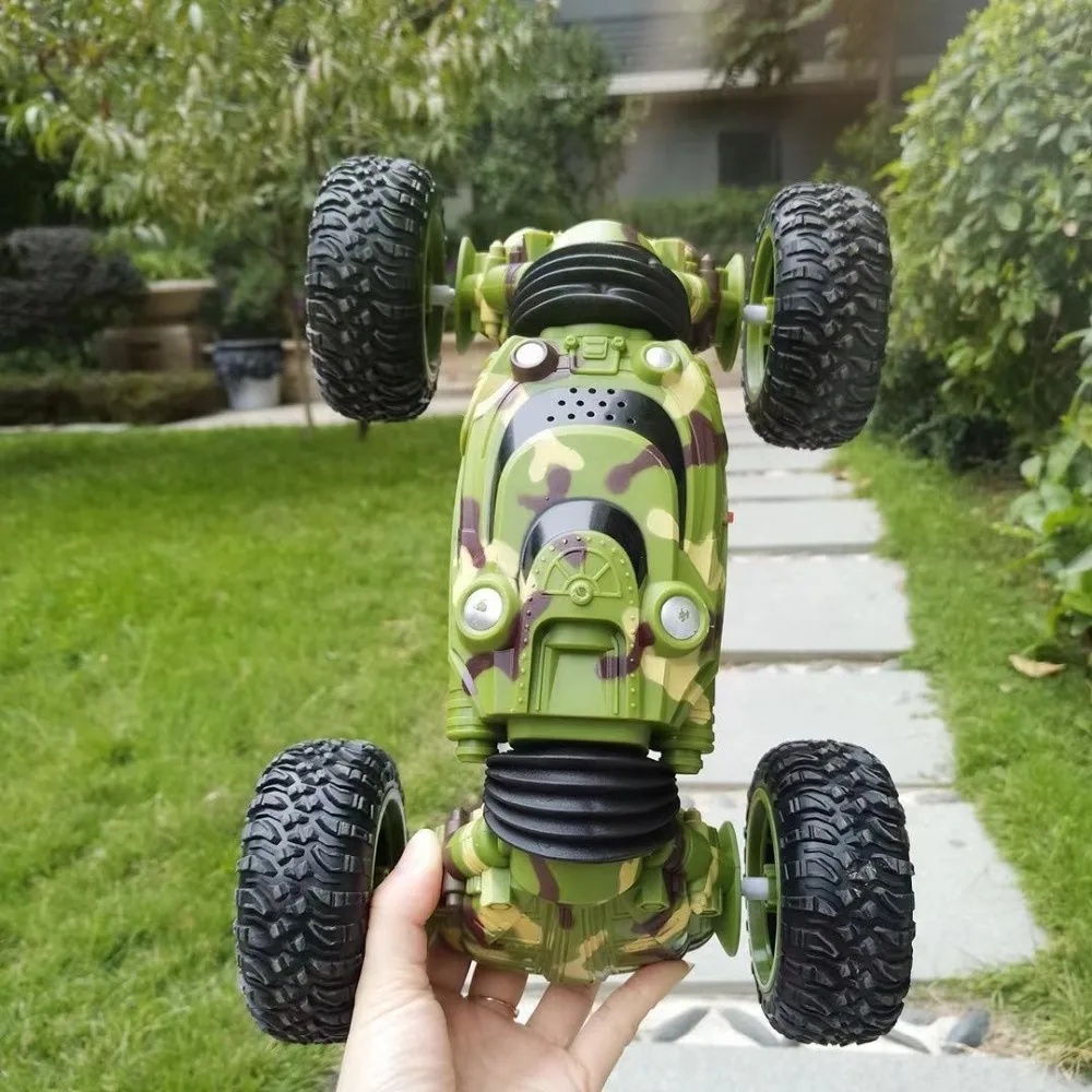 

RC Car 2.4G 4WD Monster Vehicle 1:16 Bigfoot Double sided Driving Remote Control Electric Deformation Monster Cars Toys for Boys
