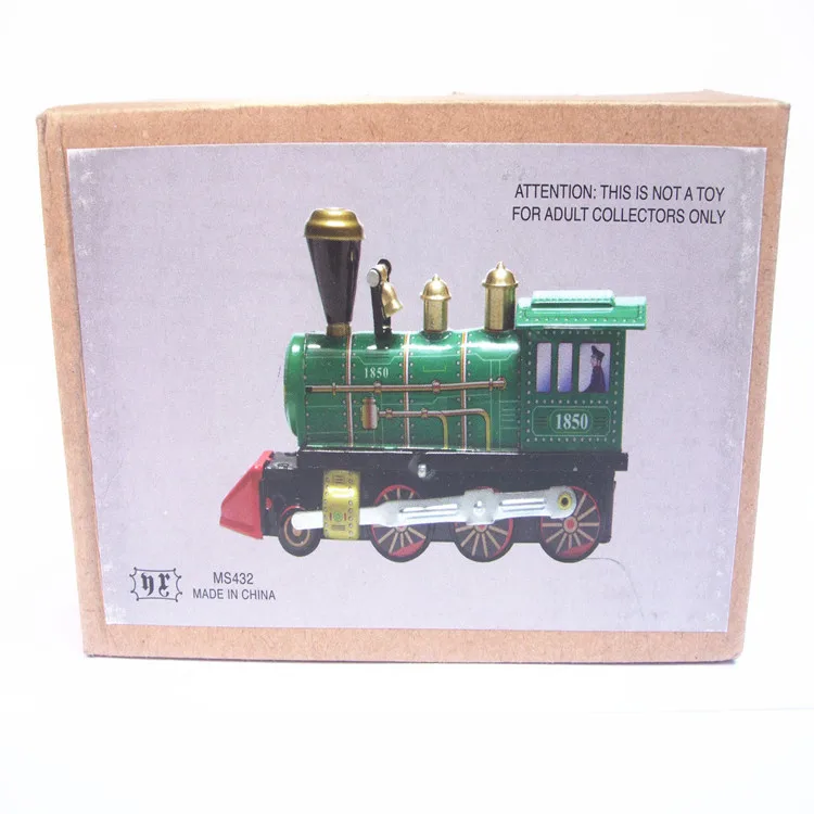 [Funny] взрослая Коллекция Ретро заводная игрушка металлическая Оловянная локомотив механическая игрушка заводные игрушечные фигурки модель детский подарок