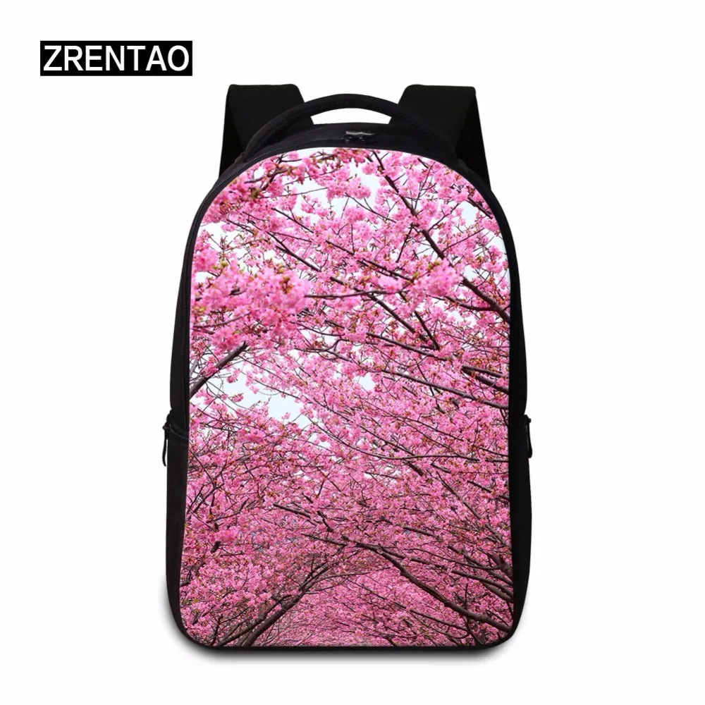 

Lightweight 3D Floral Pretty Print Womens School Laptop Backpacks Girls Schoolbag With Computer Pockets Teenagers Trip Daypacks