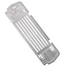 1/10 RC решетка радиатора металлическая пластина подходит для Traxxas Silver ford bronco Автомобиль серебро