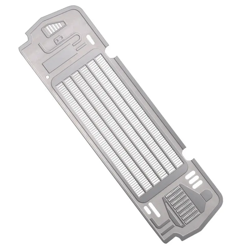 

1/10 RC Radiator Grill Metal Plate Fits For Traxxas TRX-4 Ford Bronco Car Silver