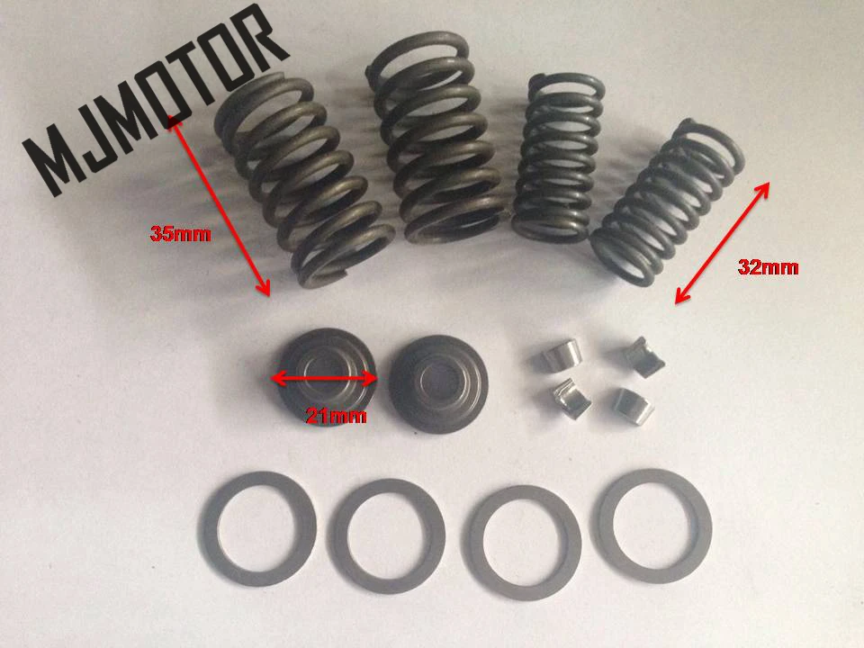 

Valve Assembly Set With Spring Pin Oil Seal For GY6 150cc QJ Keeway 157QMJ Chinese Scooter 152QMI Engine Honda Motorcycle part