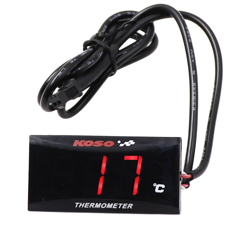 BLUE+18mm Sensor Adapter Universal Fits Motorcycle Thermometer Instruments Water Temperature Digital Display Plus Meter Gauge Sensor Adapter 