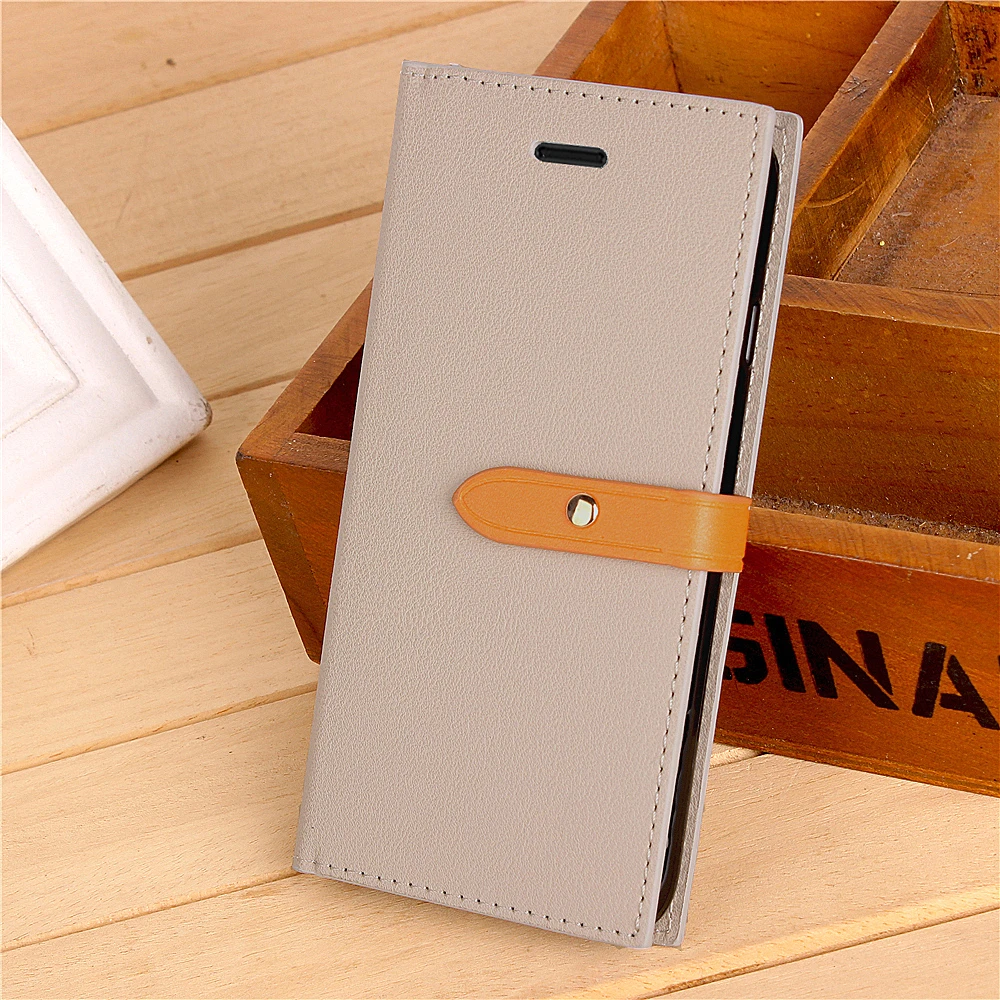 

New for Xiaomi Redmi 4X Business Pouch With Fine Buckle Phone Case Card Holder Shockproof Card Storage Design