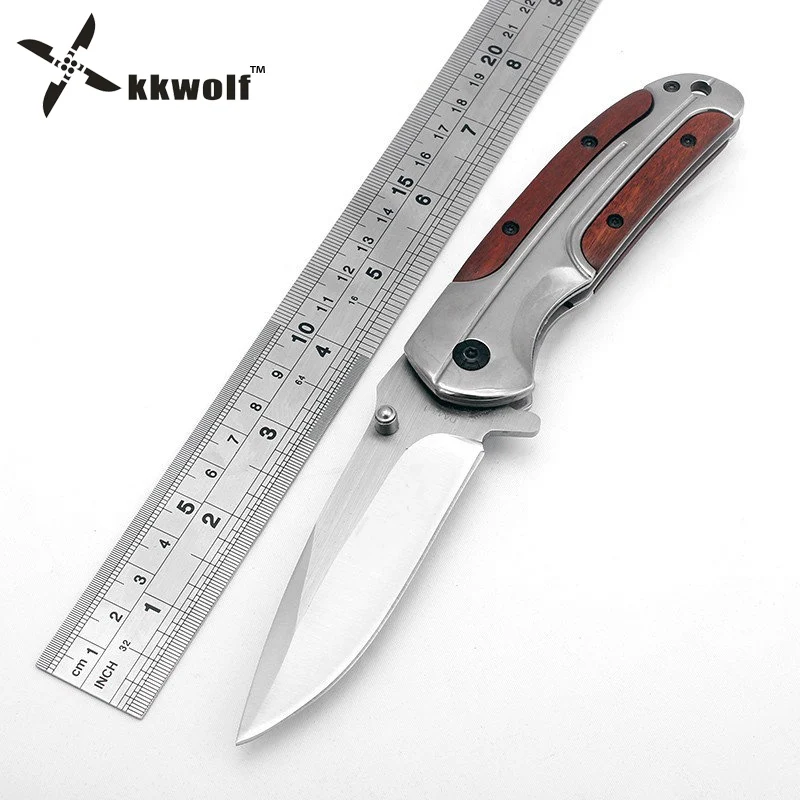 

KKWOLF defensive Folding Knife Camping Tactical Hunting Pocket Survival Knife Outdoor Rescue EDC Knives Multi Belt clip tool