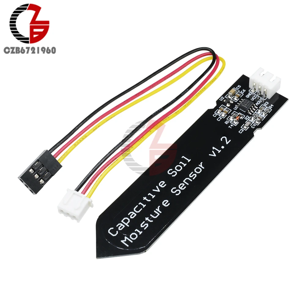 

Analog Capacitive Soil Moisture Sensor Soil Humidity Sensor Detector Soil Corrosion Resistant Humidometer for Greenhouse