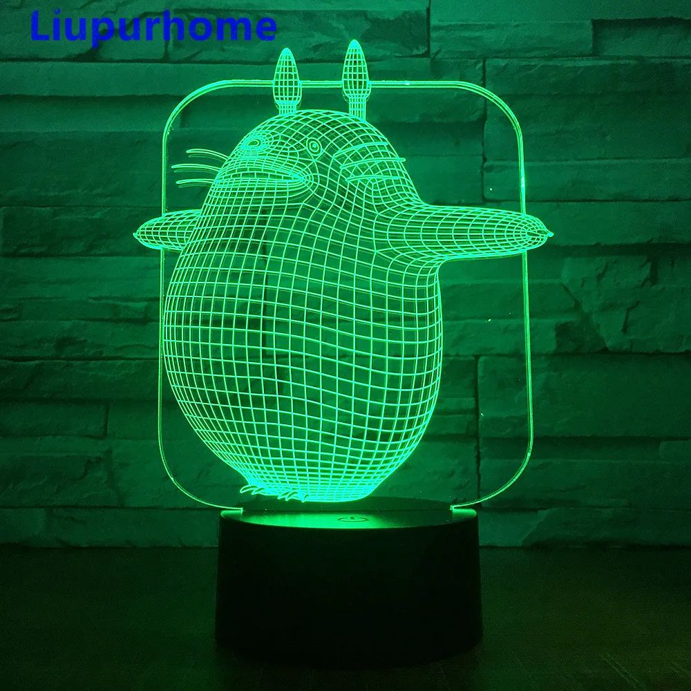 night light My Neighbor Totoro Miyazaki Hayao Led table lamp remote control touch 3d night light USB LED light desk lamp