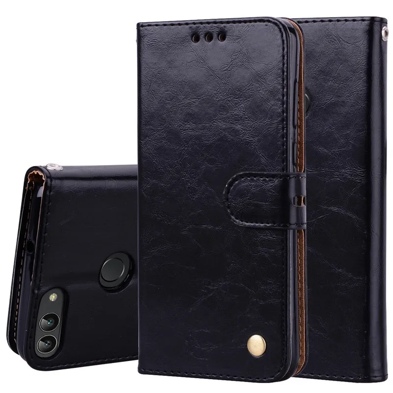 cute phone cases huawei Leather Wallet Case For Huawei P Smart 2018 FIG-LX1 L21 Flip Case On For Huawei P Smart 2019 POT-LX3 LX1 Soft Silicone Cover silicone case for huawei phone