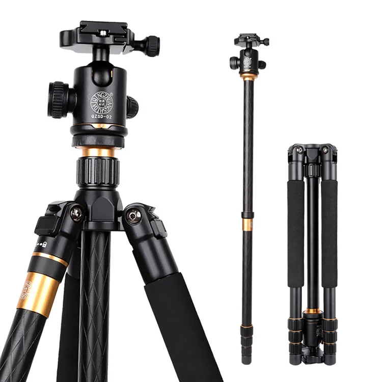 Portátil da Liga de Alumínio Stand com Bola de Cabeça Cabeça para Dslr Alumínio de Viagem Qzsd Q999 Fotográfico Profissional de Viagem Tripé & Monopé para Dslr Camera - Image 2