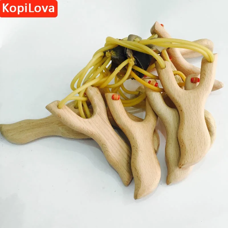 Копилова 1 шт. Открытый слинг выстрел для самообороны браслет с деревянной ручкой