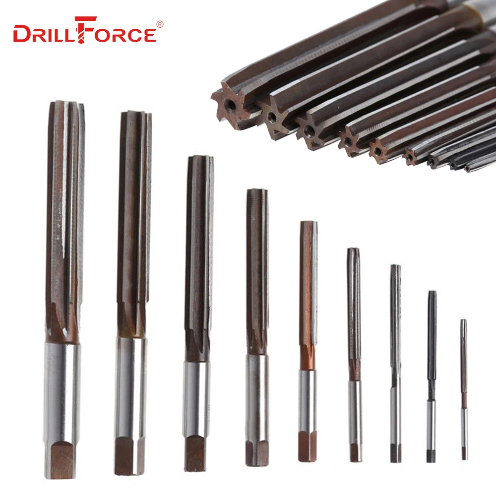 

1PC 3-40mm Hand Reamer Precision H8 9SiCr Straight-shank Engineering Tools (3/4/5/6/7/8/9/10/11/12/13/15/20/22/25/30/32/35/40mm)