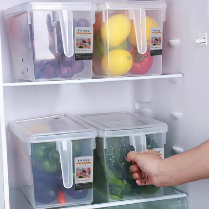 Kitchen Transparent PP Storage Box Grains Beans Storage Contain Sealed Home Organizer Food Container Refrigerator Storage Boxes