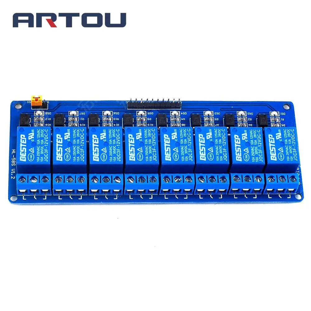 

5PCS 8 Channel 12V Relay Module Relay Expansion Board Low Level Triggered 8Channel Relay Module