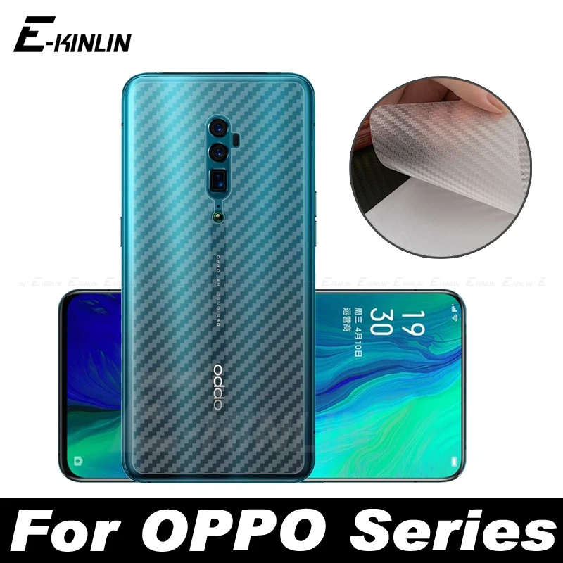 

3D Carbon Fiber Back Cover Screen Protector Protective Film For OPPO Reno 5G Z 10x zoom (Not Tempered Glass)