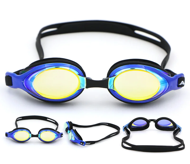 AILLOMA, 3 носоупора, диоптрий, очки для плавания, оправа для инъекций, мужские и женские, UV400, очки для плавания, очки против запотевания, спортивные очки, маска для плавания