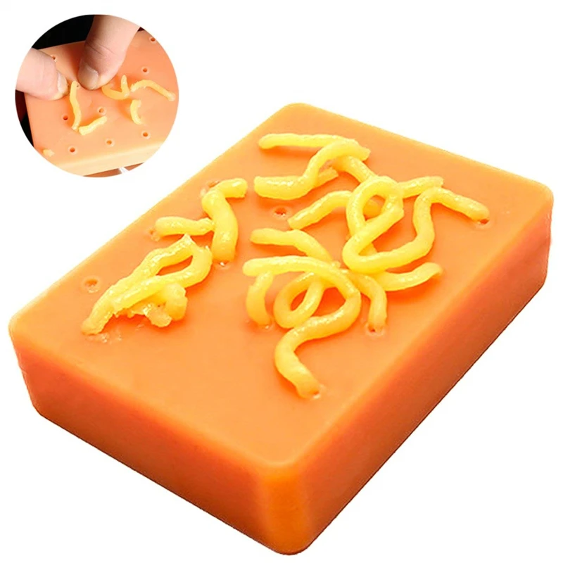

Squeeze Acne Funny Novelty Pop Toys The Official Pimple Popping Toy with Refillable Pimple Pus Peach Stress Reliever Stop Pickin