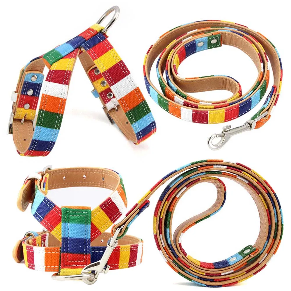 

Padded Adjustable Harness for Dog Colorful Pet Leashes Harness for Small Medium Large Dogs Puppy Lead Soft Durable S/M/L/XL/XXL